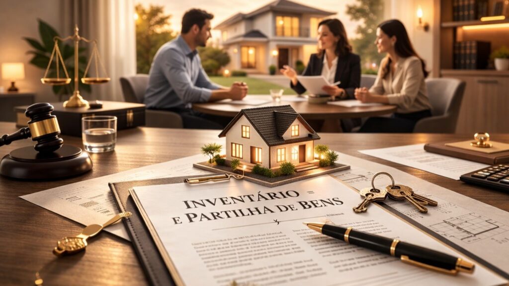 Disputa entre herdeiros com bens imóveis